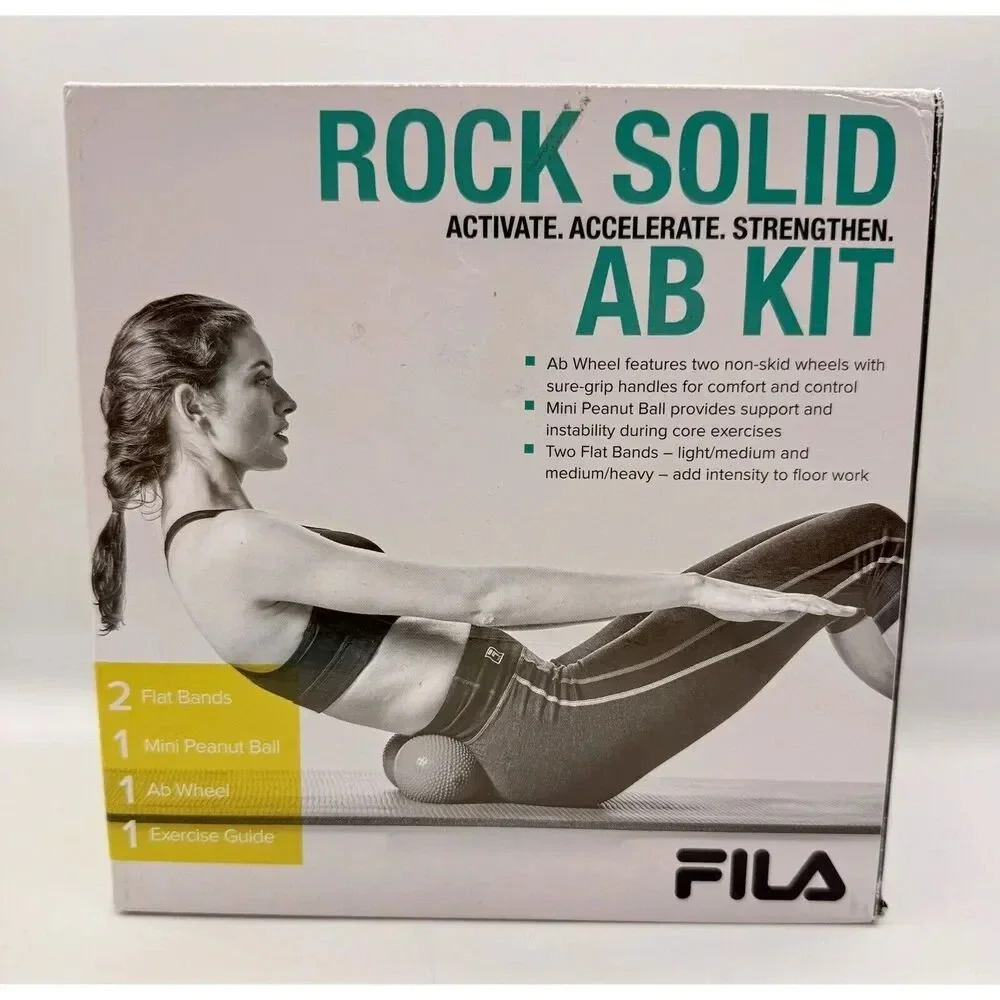 FILA Accessories Rock Solid Abdominal Trainer‎ Kit 08-63267 New